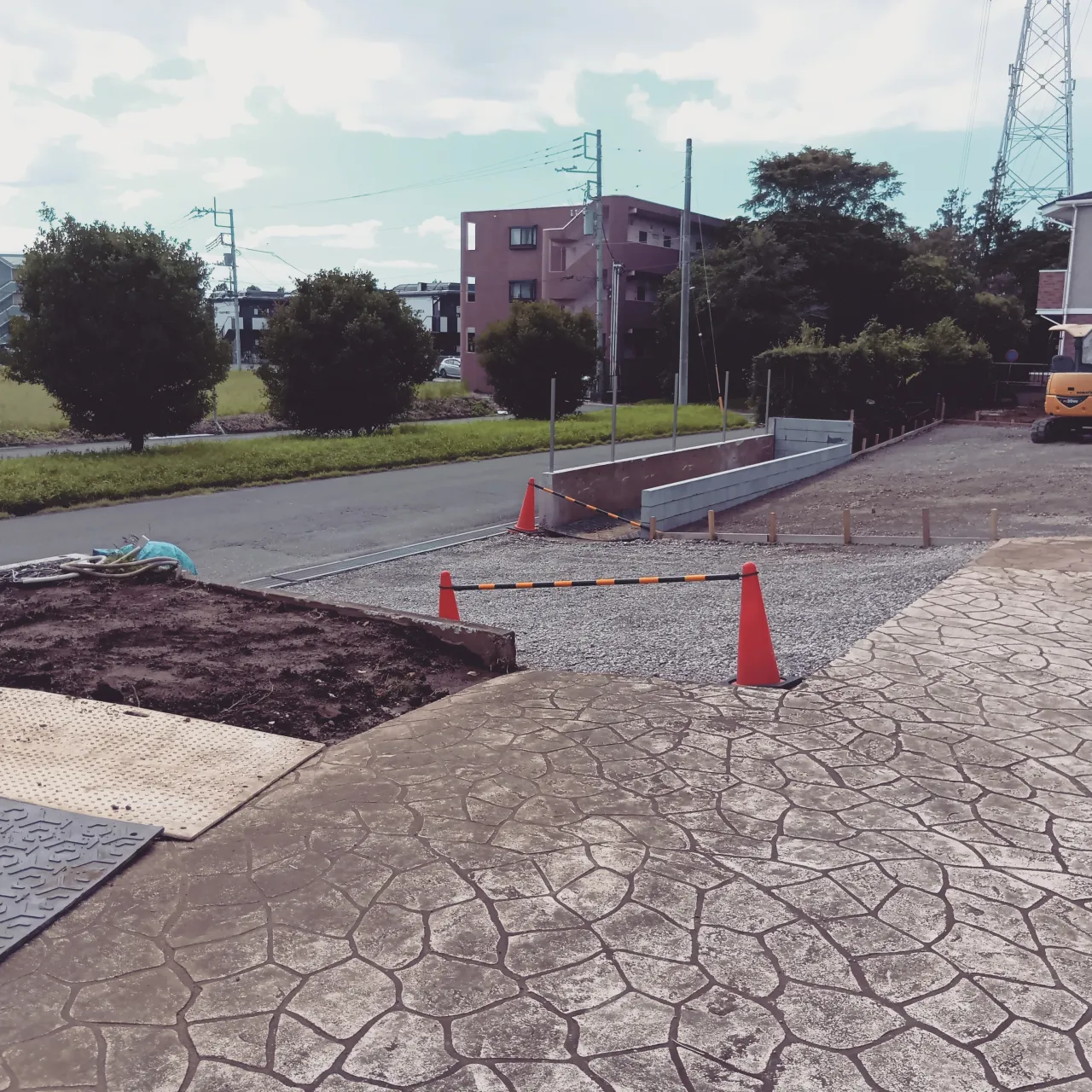 つくば市　H様邸　外構工事　少しづつですが現場進んでいます。